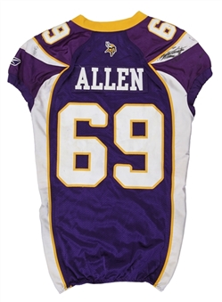 2011 Jared Allen Game Used Minnesota Vikings Home Jersey From December 18, 2011 Game vs New Orleans (Vikings COA)